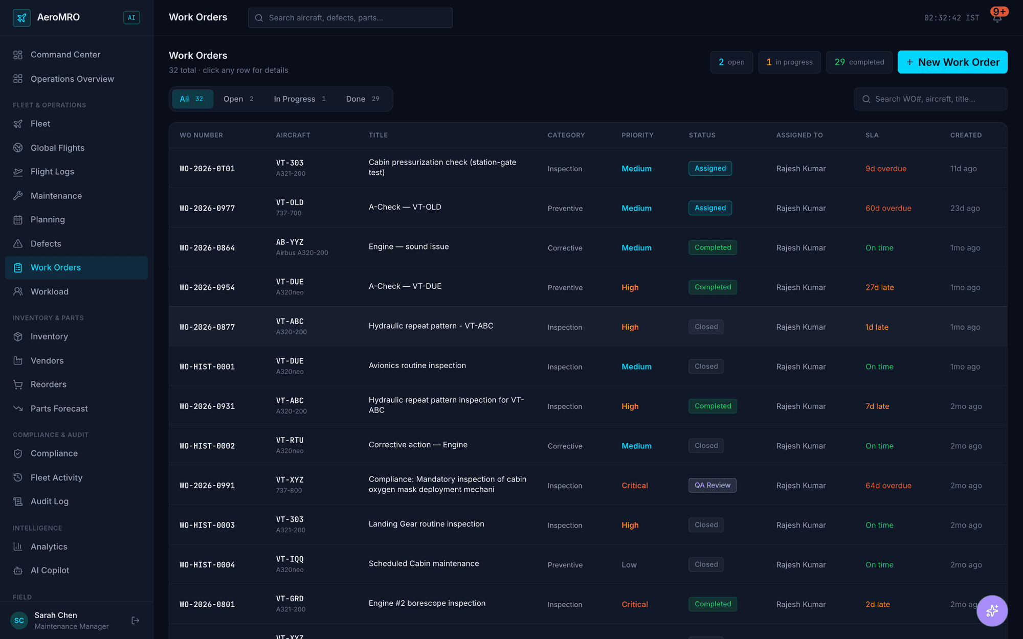 AeroMRO — Airline Maintenance Intelligence screenshot 3